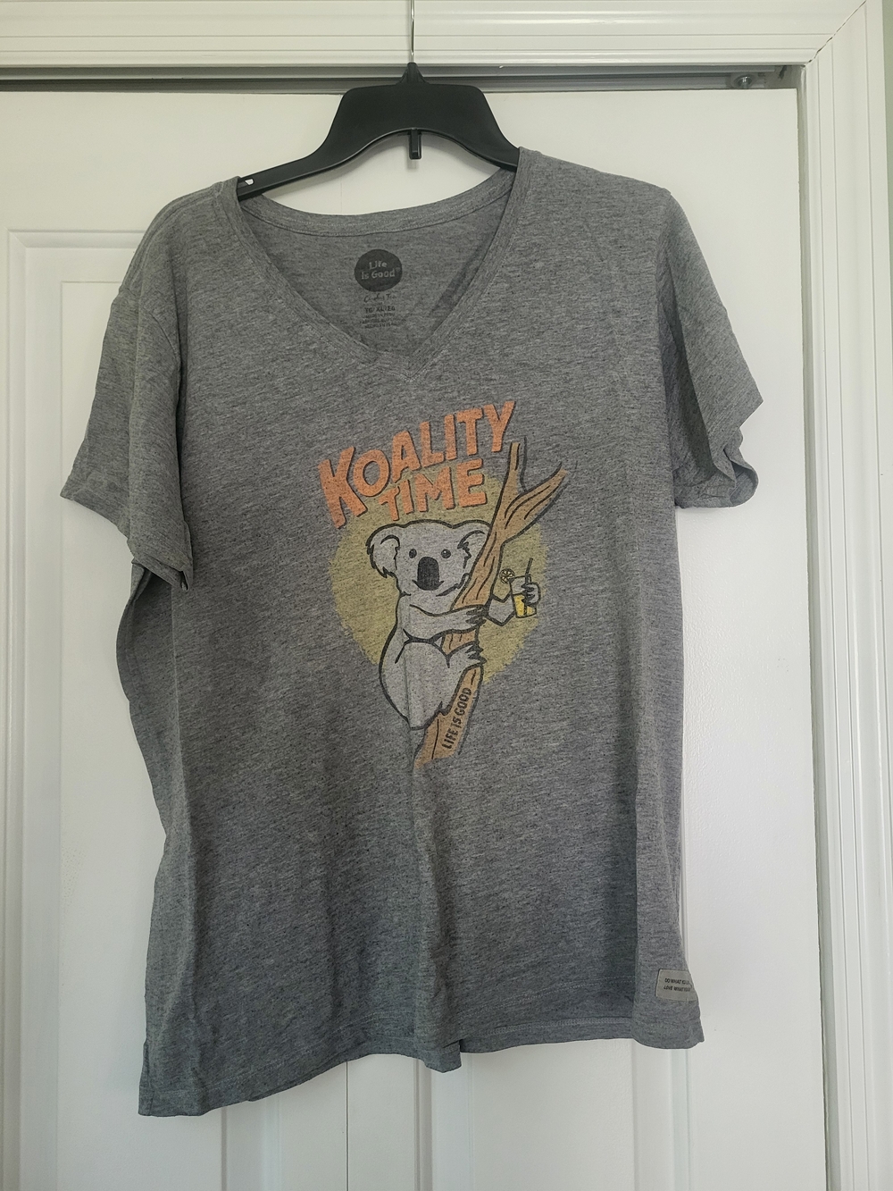 Life Is Good Gray 'Koality Time' Kids Graphic Tee